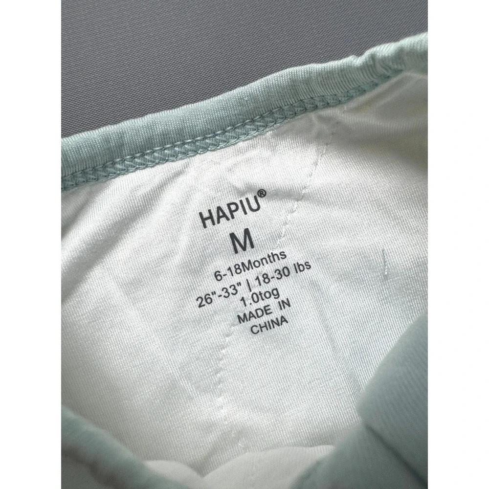 Hapiu Unisex Baby Sleep Sack Sage Medium 6-18 Months TOG 1.0